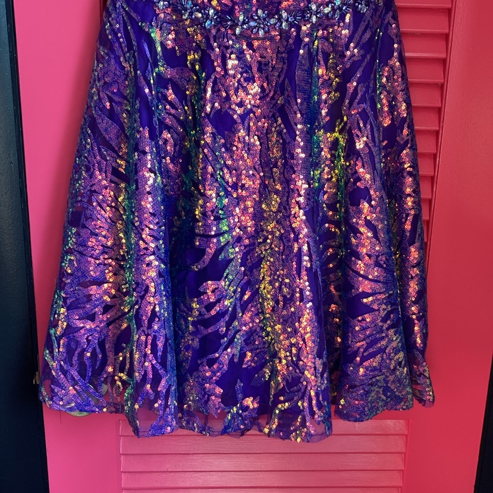 NWT ALYCE PARIS Dress Size 6 bright purple